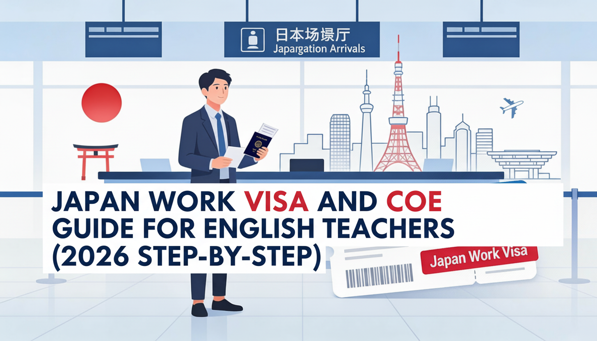 Japan Work Visa & COE Guide for English Teachers (2026 Step-by-Step)