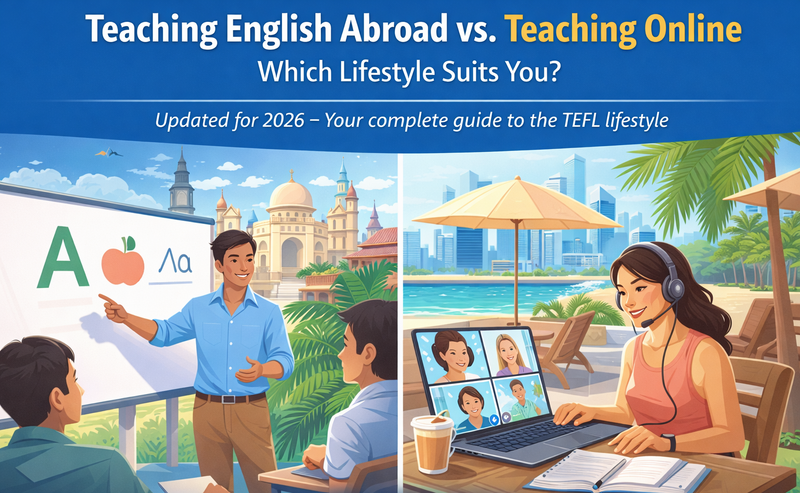 Teaching English Abroad vs. Teaching Online: Which Lifestyle Suits You?
