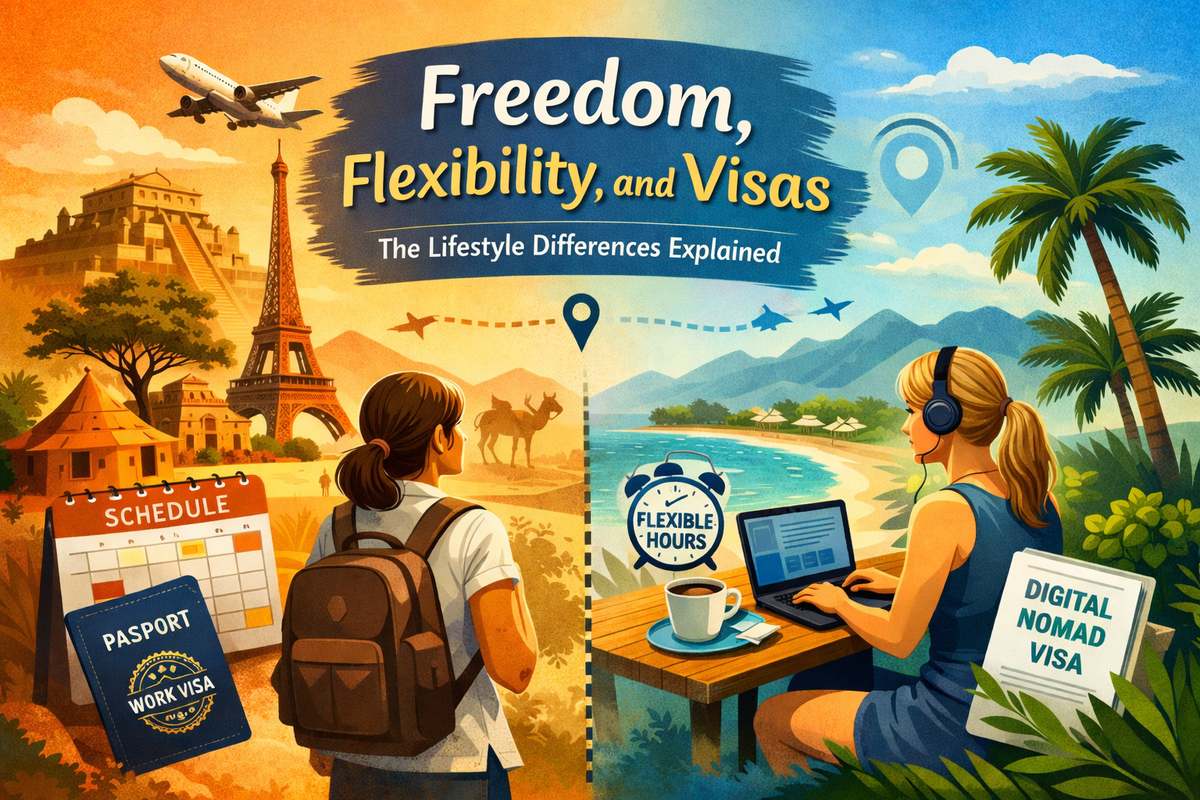 Freedom, Flexibility, and Visas — The Lifestyle Differences Explained