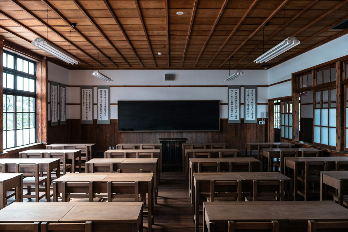 Traditional Japanese school classroom where JET Program Japan teachers work