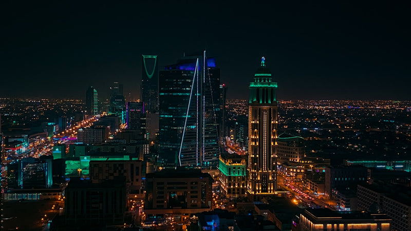 Riyadh city skyline in Saudi Arabia, a top destination to teach English abroad