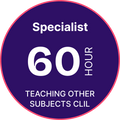 60-Hour Level 5 Teaching Other Subjects in English (CLIL) – Regulatory ref: 610/1130/7 – 6 Months Study Time