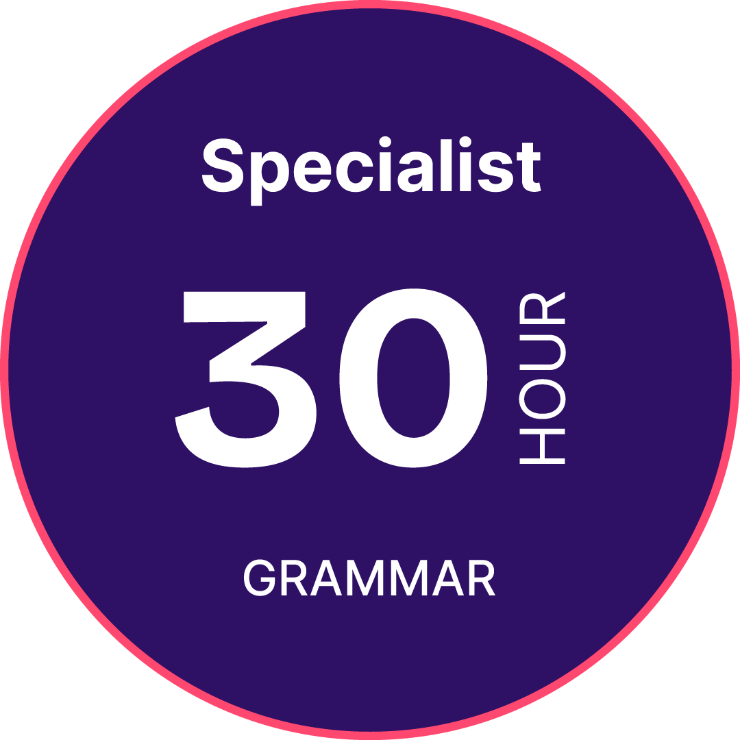 30-Hour Advanced Grammar for English Teachers Course – 6 Months Study Time