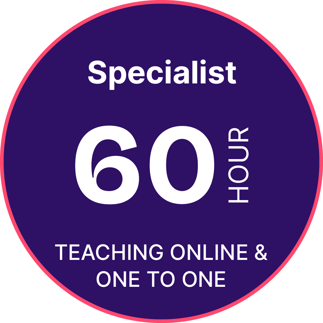 60-Hour Level 5 Teaching English Online & One-to-One – Regulatory ref: 610/0749/3 – 6 Months Study Time