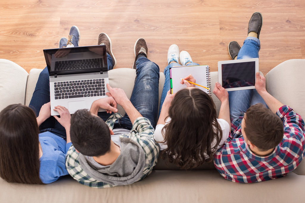 Students learning together