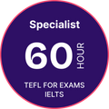 60-Hour Level 5 Teaching English for Exams – Regulatory ref: 610/1127/7 – 6 Months Study Time