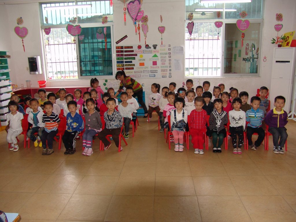 Students in the classroom.