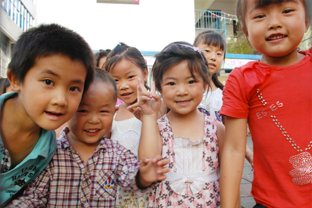 Chinese school children.