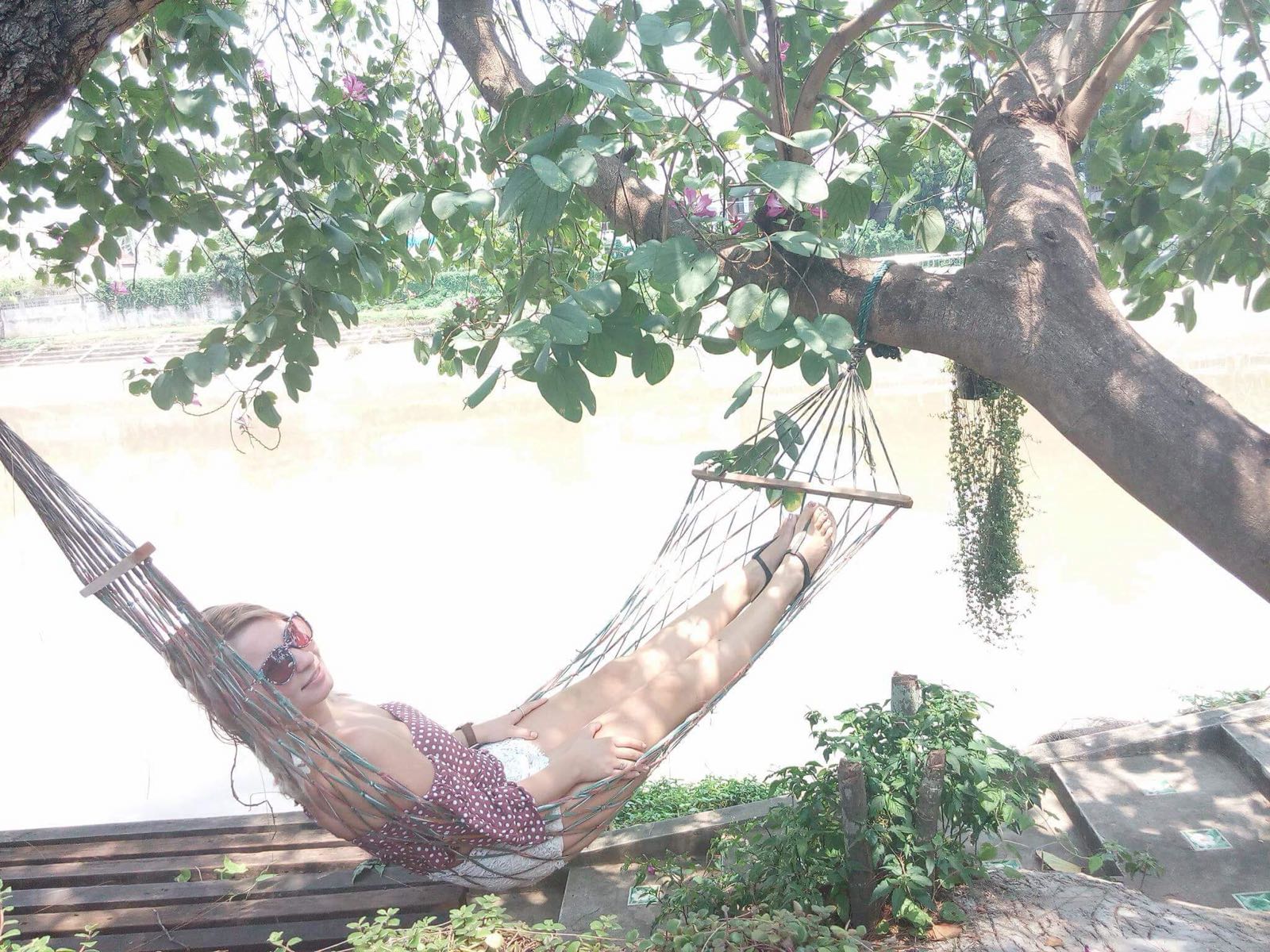 Roksana on a hammock 