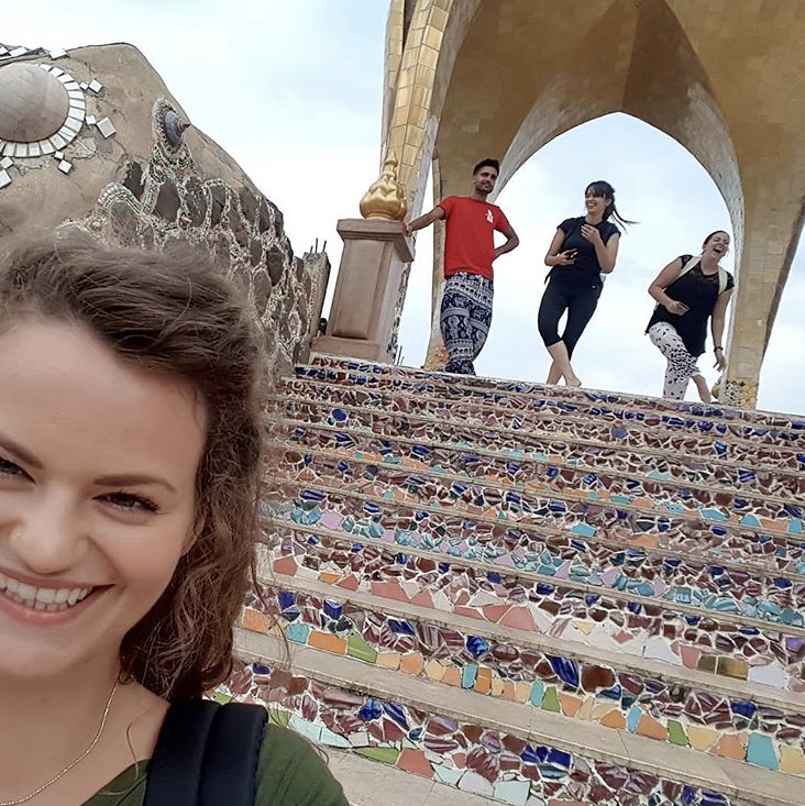 Hattie exploring Thailand with her friends
