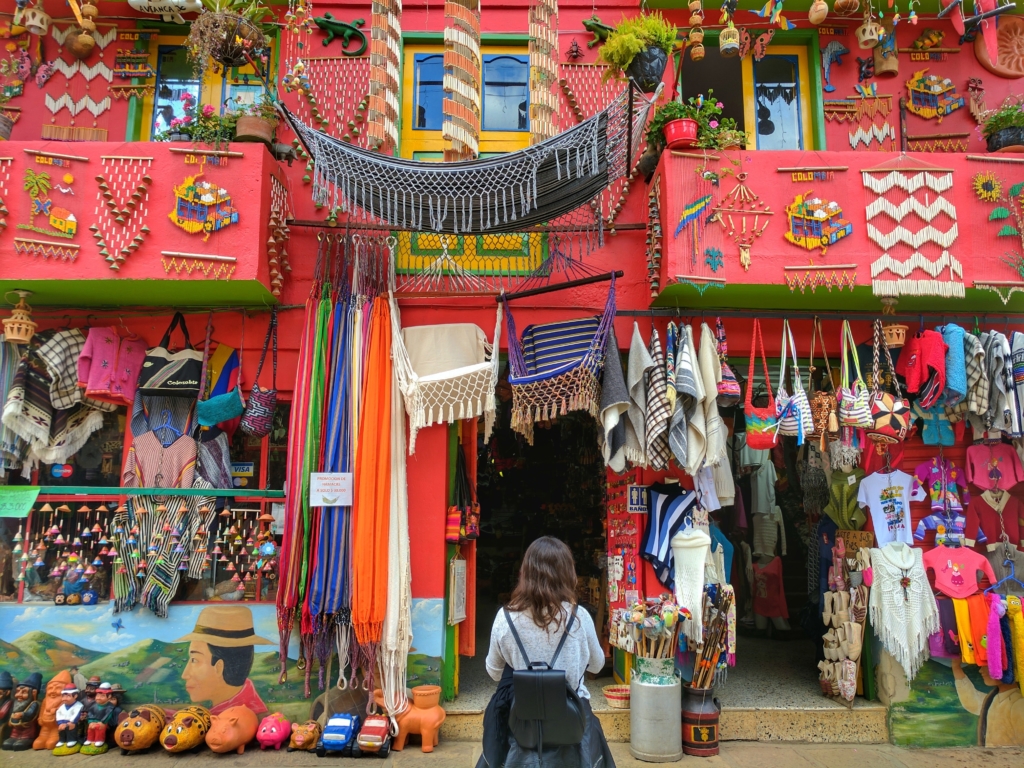Traditional Colombian clothes shop