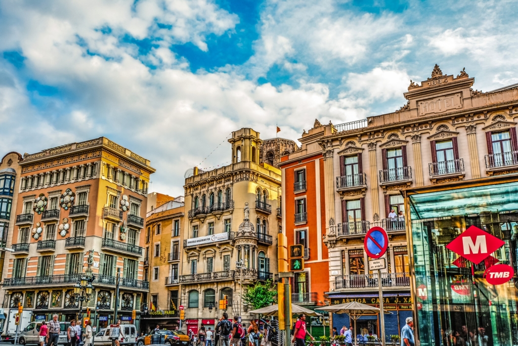 A street filled with vibrant colored buildings -TEFL Guide