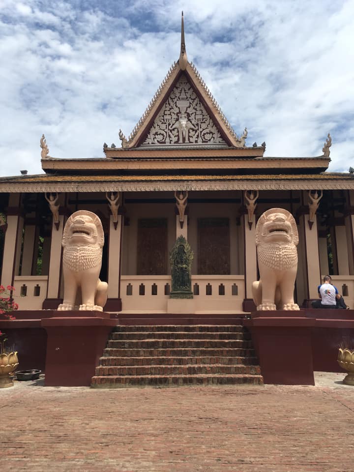 Lion statues on a temple