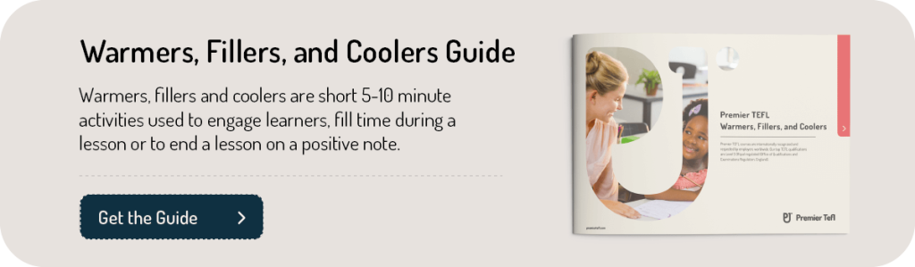 warmers fillers and coolers activity ebook